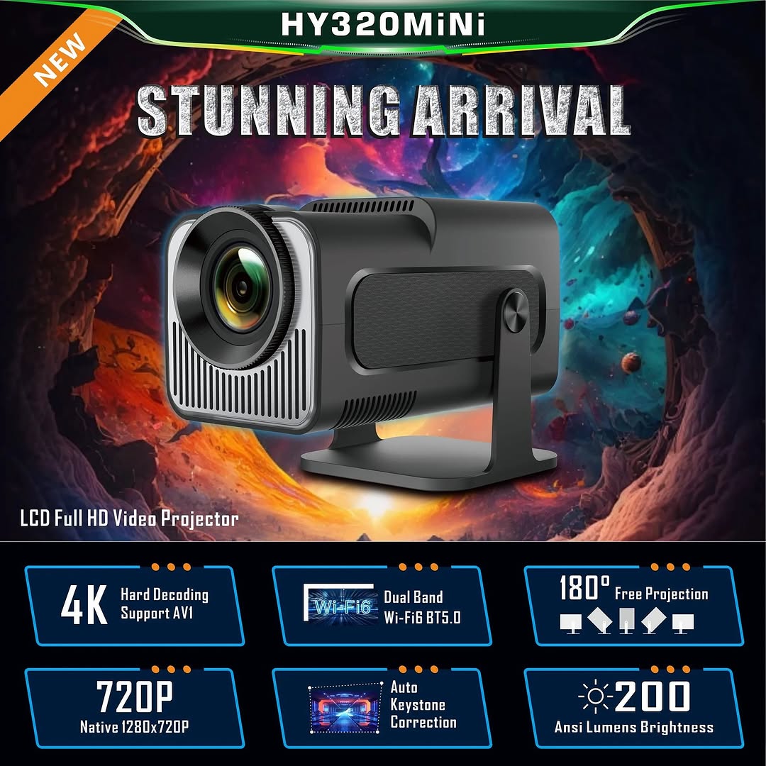 4K HY-320 super vision LED projector*🔥