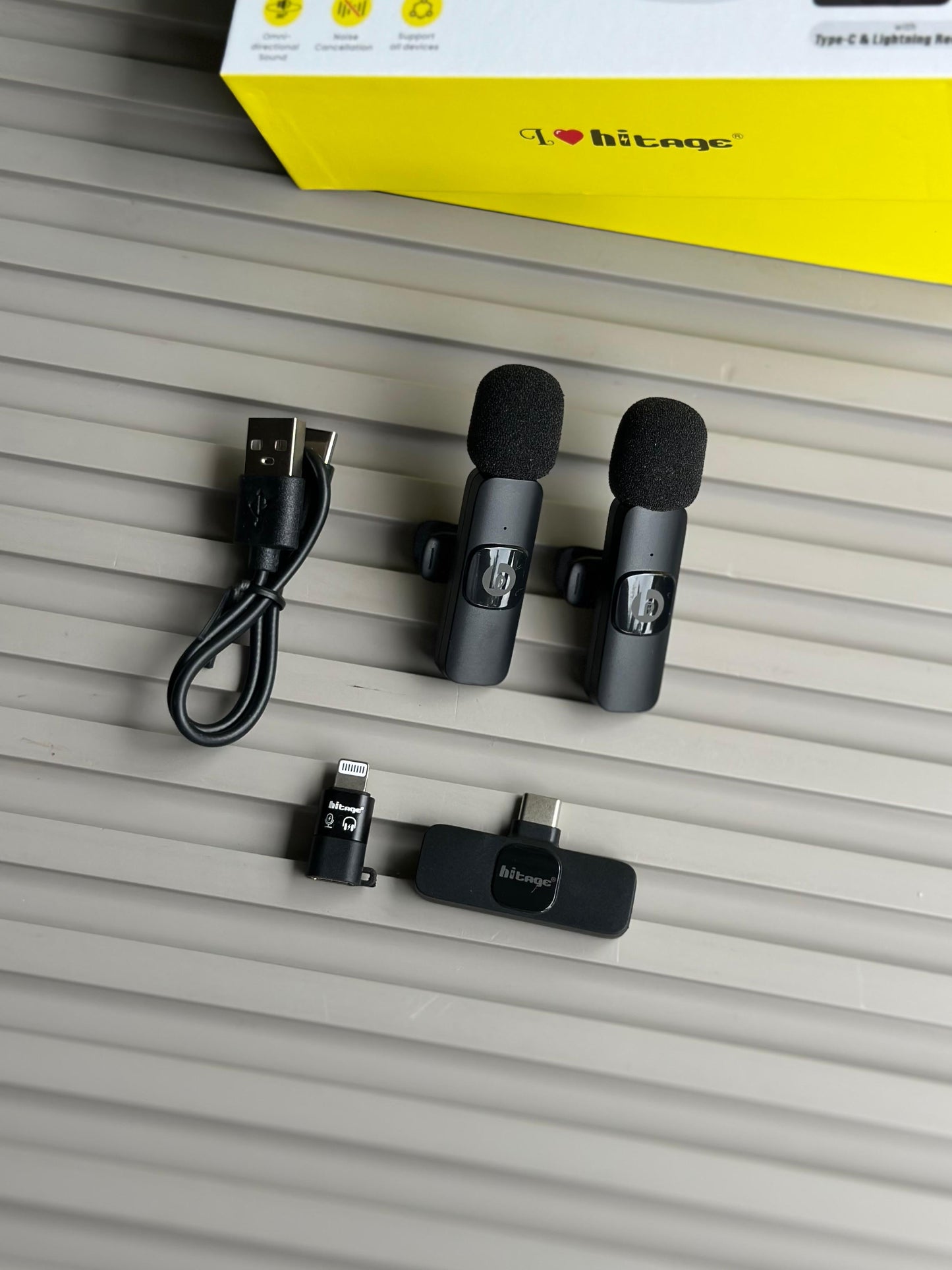 🎤HITAGE PREMIUM DUAL COLLAR MIC (Model: MTR-269)