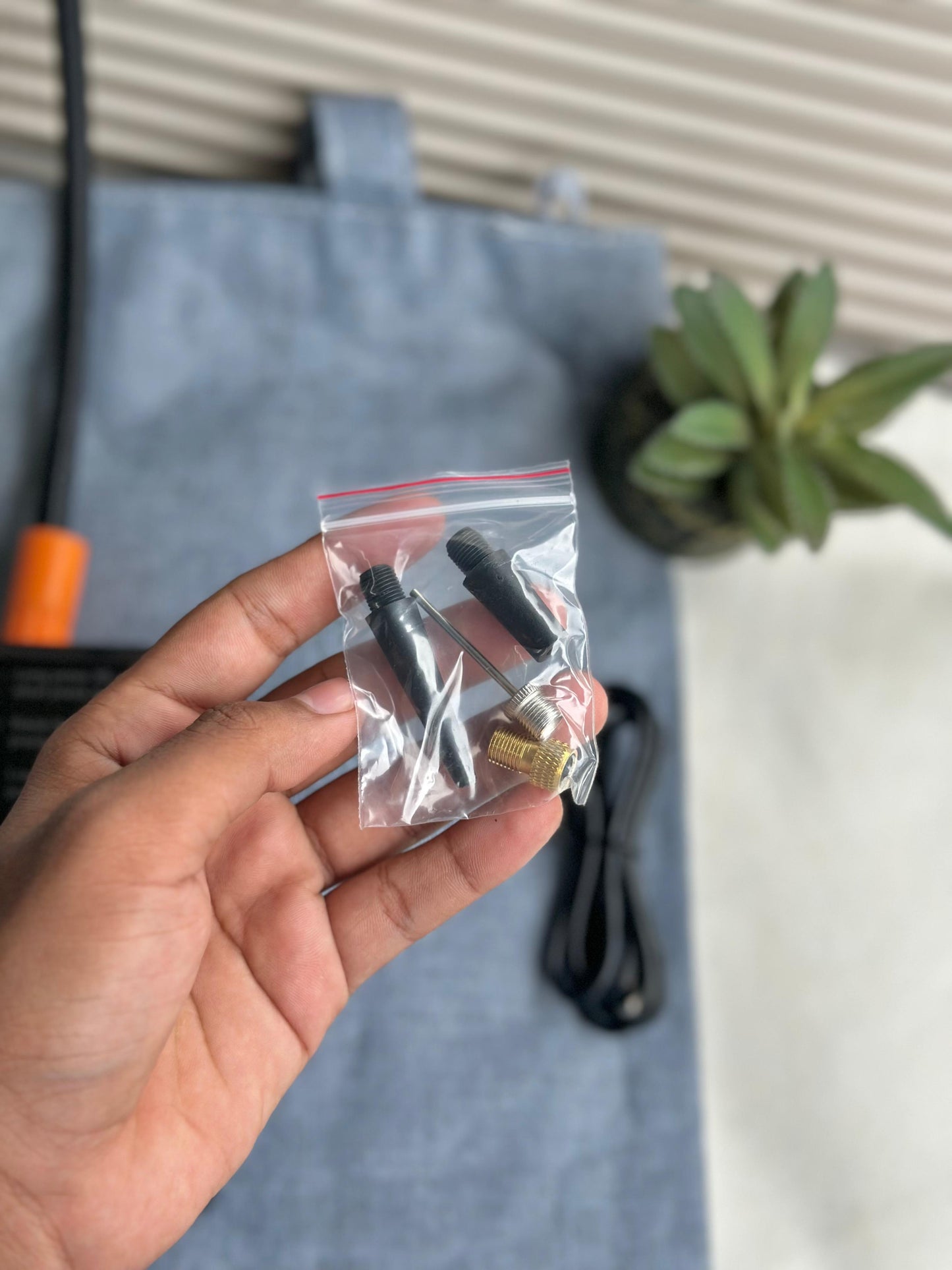 Portable Electric Air Compressor π | Smart Tire Inflator | USB Rechargeable | Multi-Nozzle Kit