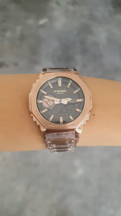 G-Shock GM-B2100 ⌚ Stainless Steel Rose Gold Bezel | Men’s Luxury Tough Watch