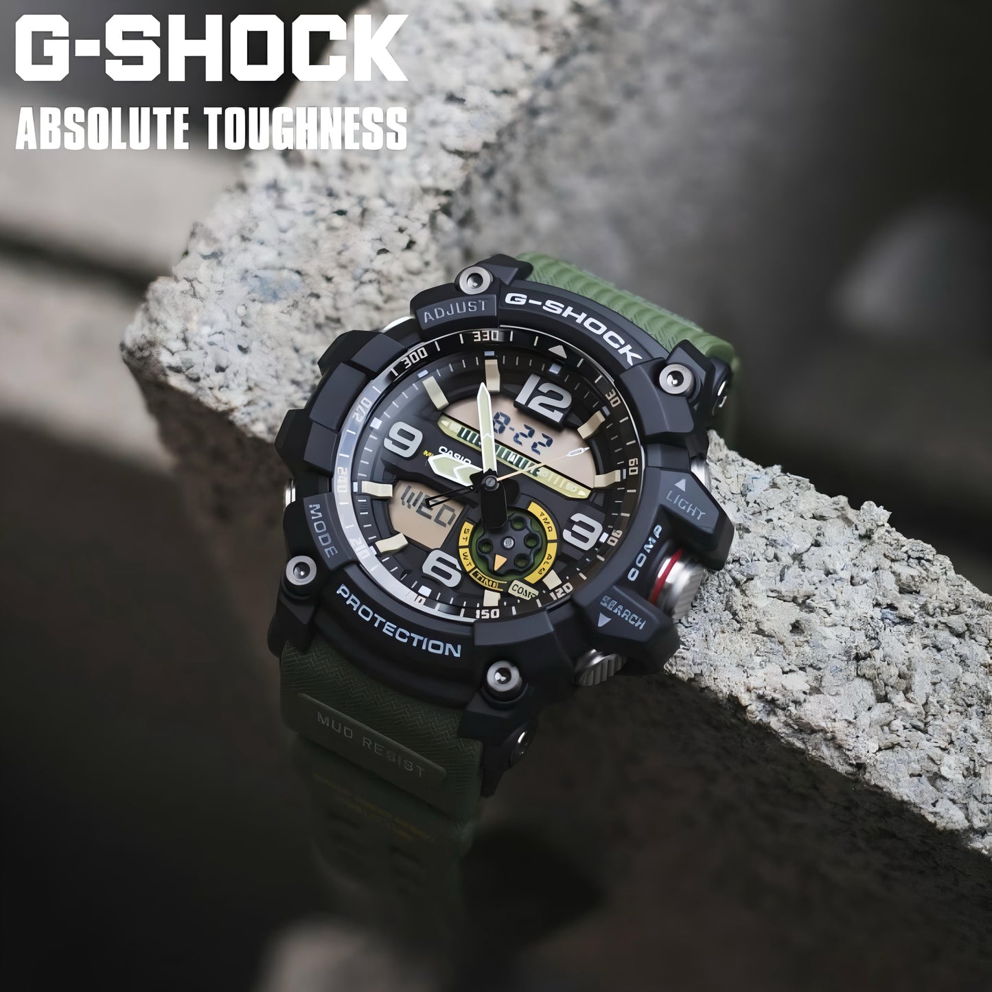 Casio G-Shock GG-1000-1A3DR ⌚ Premium Mud Resist + 200M Water Resistant