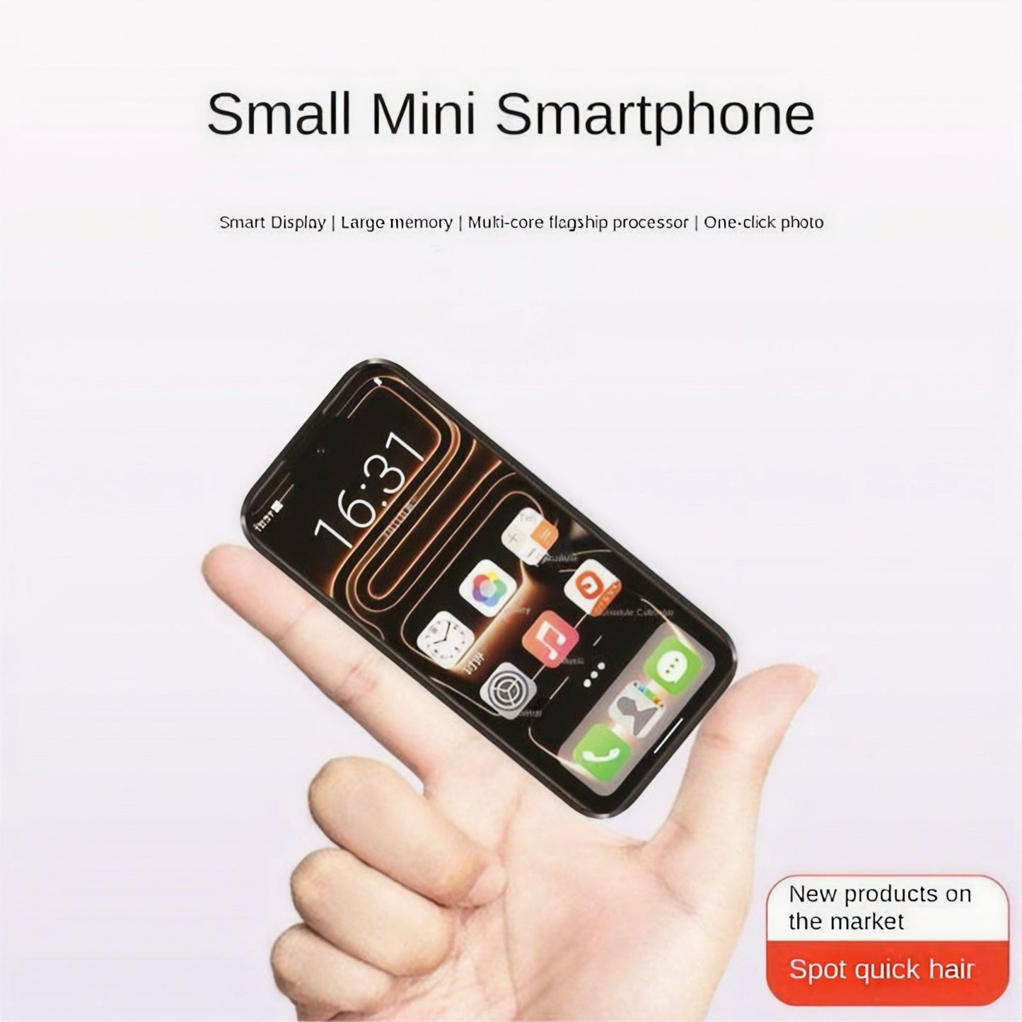 Phone17 Pro Mini 8 GB RAM/ 512GB STORAGE – 5G / IN BUILD APPLE LOGO ✅