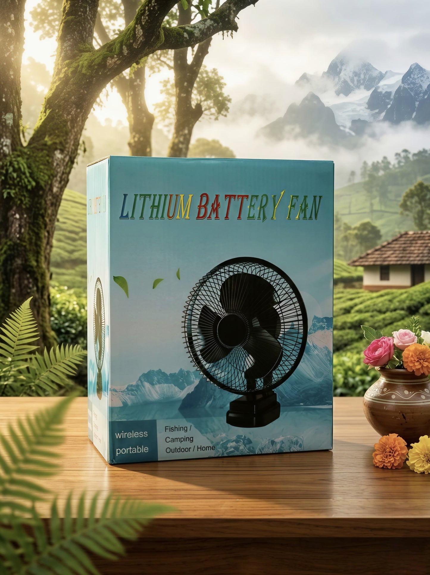 🌬️🔥 PORTABLE RECHARGEABLE FAN (21V POWER)