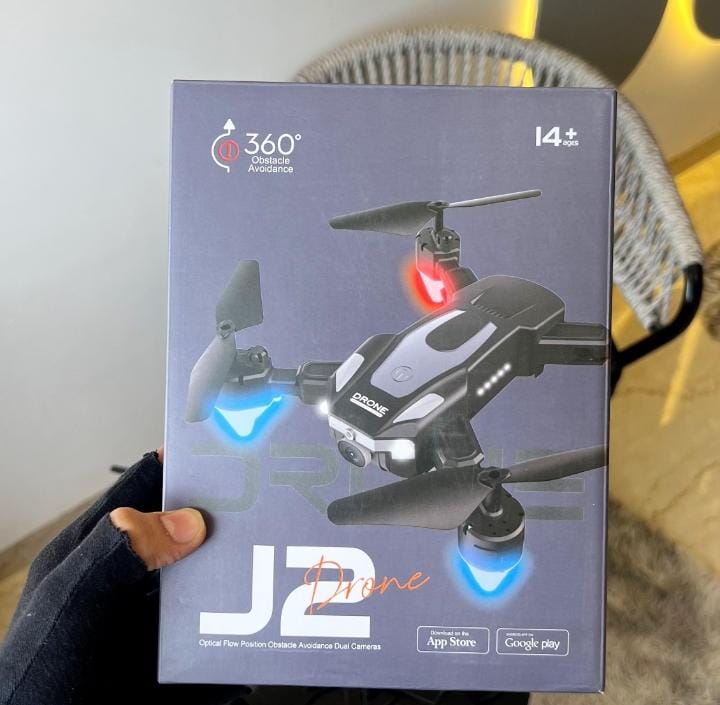 J2 Dual Camera Drone 🚁 | HD Front + Bottom Camera | Dual Battery Long Flight | Easy Fly Drone