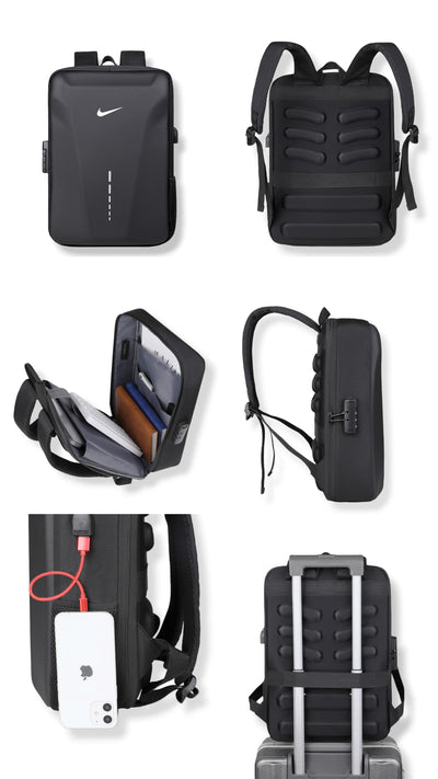 Nike Hardshell Anti-Theft Backpack 🎒 | 35L | USB Charging Port | Laptop Bag 15.6”