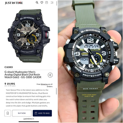 Casio G-Shock GG-1000-1A3DR ⌚ Premium Mud Resist + 200M Water Resistant