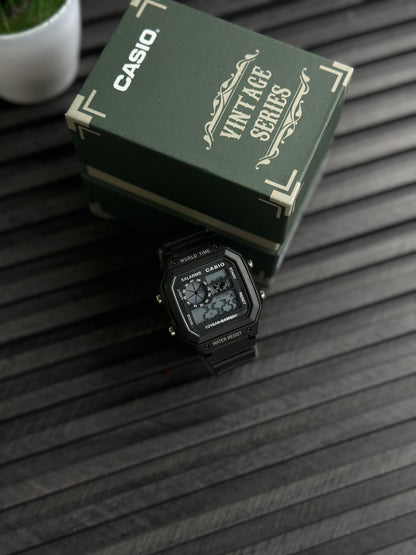 Casio Vintage Series Digital Watch ⌚ Retro World Time | 10-Year Battery | Premium