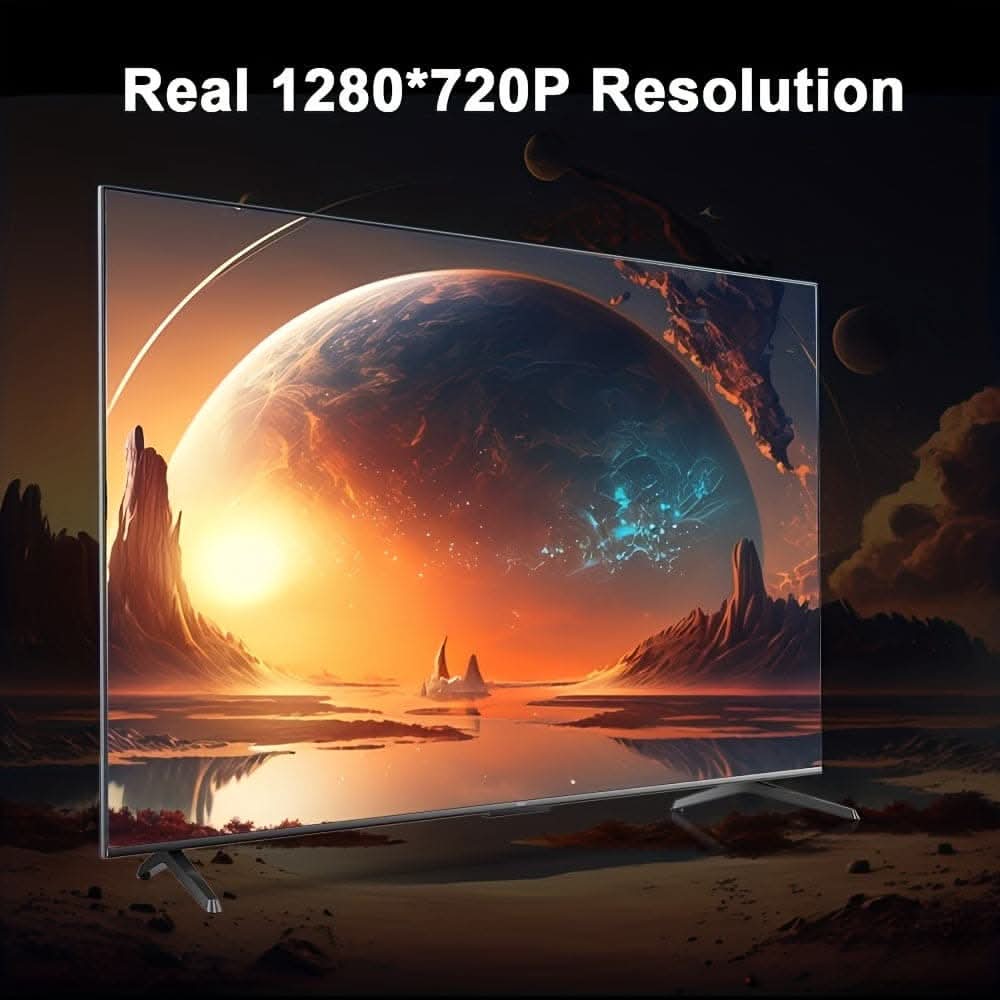 4K PORTABLE PROJECTOR Android 11.0 Smart Projector, 1080P & 4K Support, 2X Brighter, 2.4G & 5G Wifi  (White)