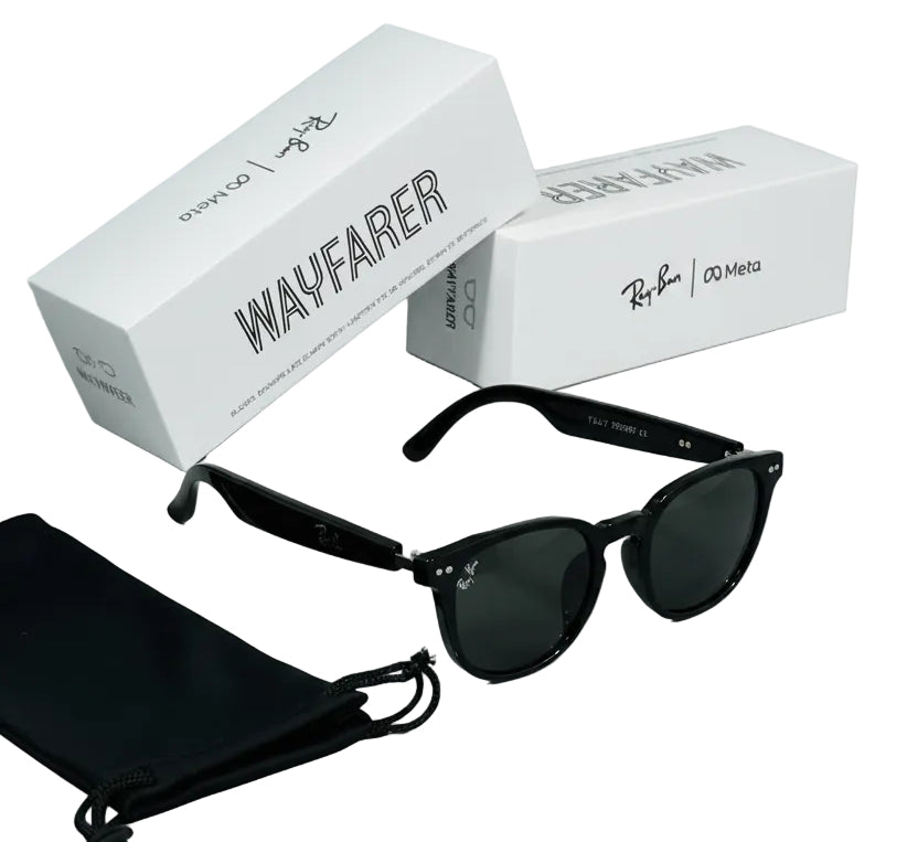 Ray-Ban Meta Smart Glasses 🕶️ | Open-Ear Audio | Touch Control | 8H Battery | Premium Edition