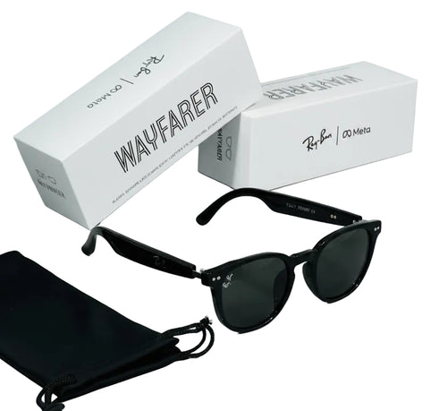 Ray-Ban Meta Smart Glasses 🕶️ | Open-Ear Audio | Touch Control | 8H Battery | Premium Edition