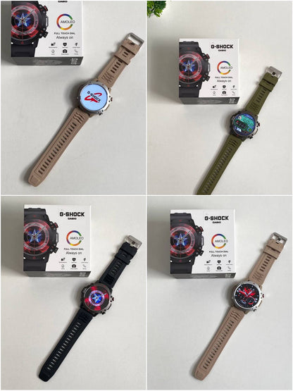 Avenger G-Shock Edition Smartwatch ⌚ AMOLED | BT Calling | ECG | 2025 Premium
