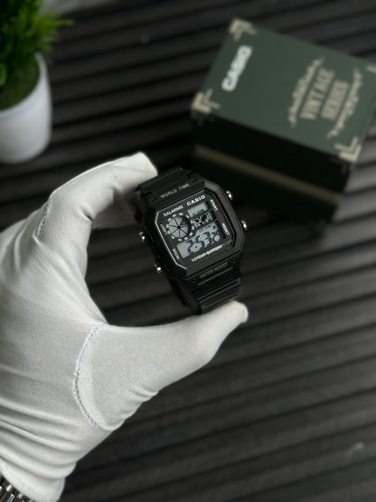 Casio Vintage Series Digital Watch ⌚ Retro World Time | 10-Year Battery | Premium