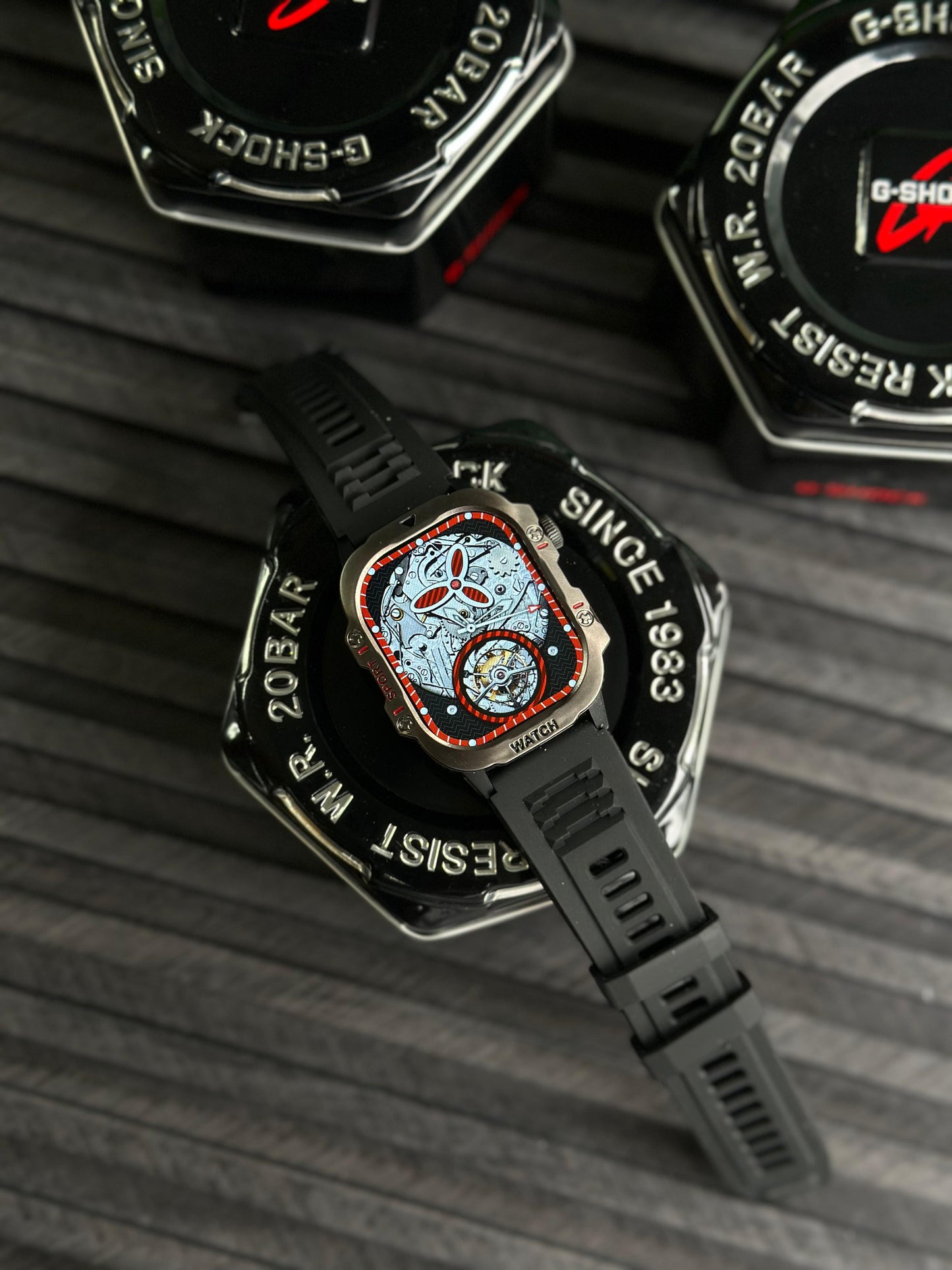 G-Shock Style Smartwatch ⌚ | Rugged Design | Always-On Display | Fitness + Calling