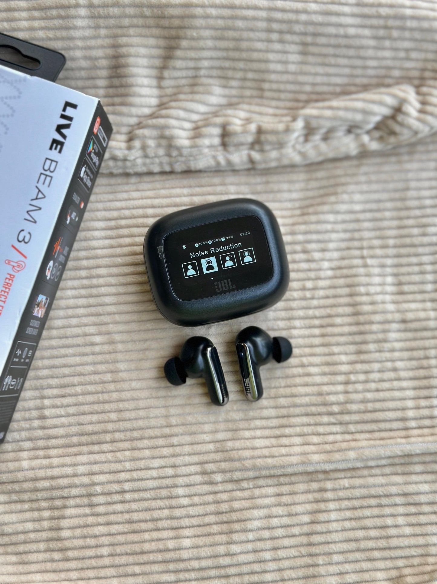 🎧 JBL Live Beam 3 – Smart Display Earbuds 🔥
