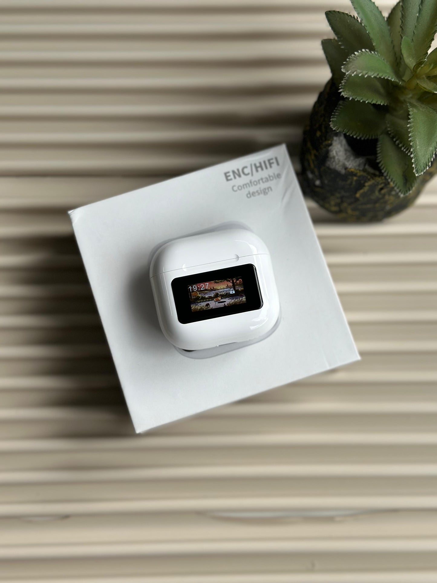 Apple AirPods 3 with Smart Display 🎧 | ANC/ENC | Wireless Charging | Premium Edition