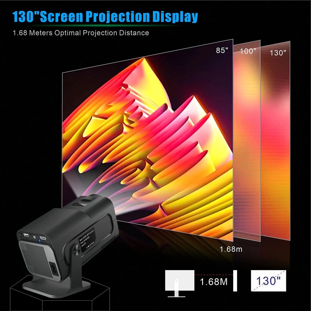 4K HY-320 super vision LED projector*🔥