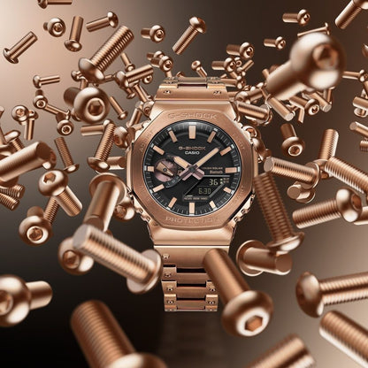 G-Shock GM-B2100 ⌚ Stainless Steel Rose Gold Bezel | Men’s Luxury Tough Watch