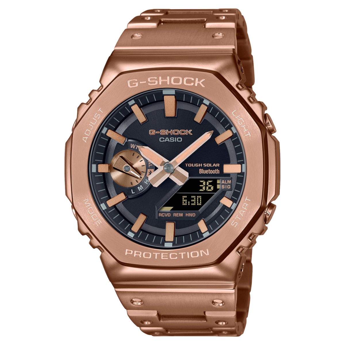 G-Shock GM-B2100 ⌚ Stainless Steel Rose Gold Bezel | Men’s Luxury Tough Watch