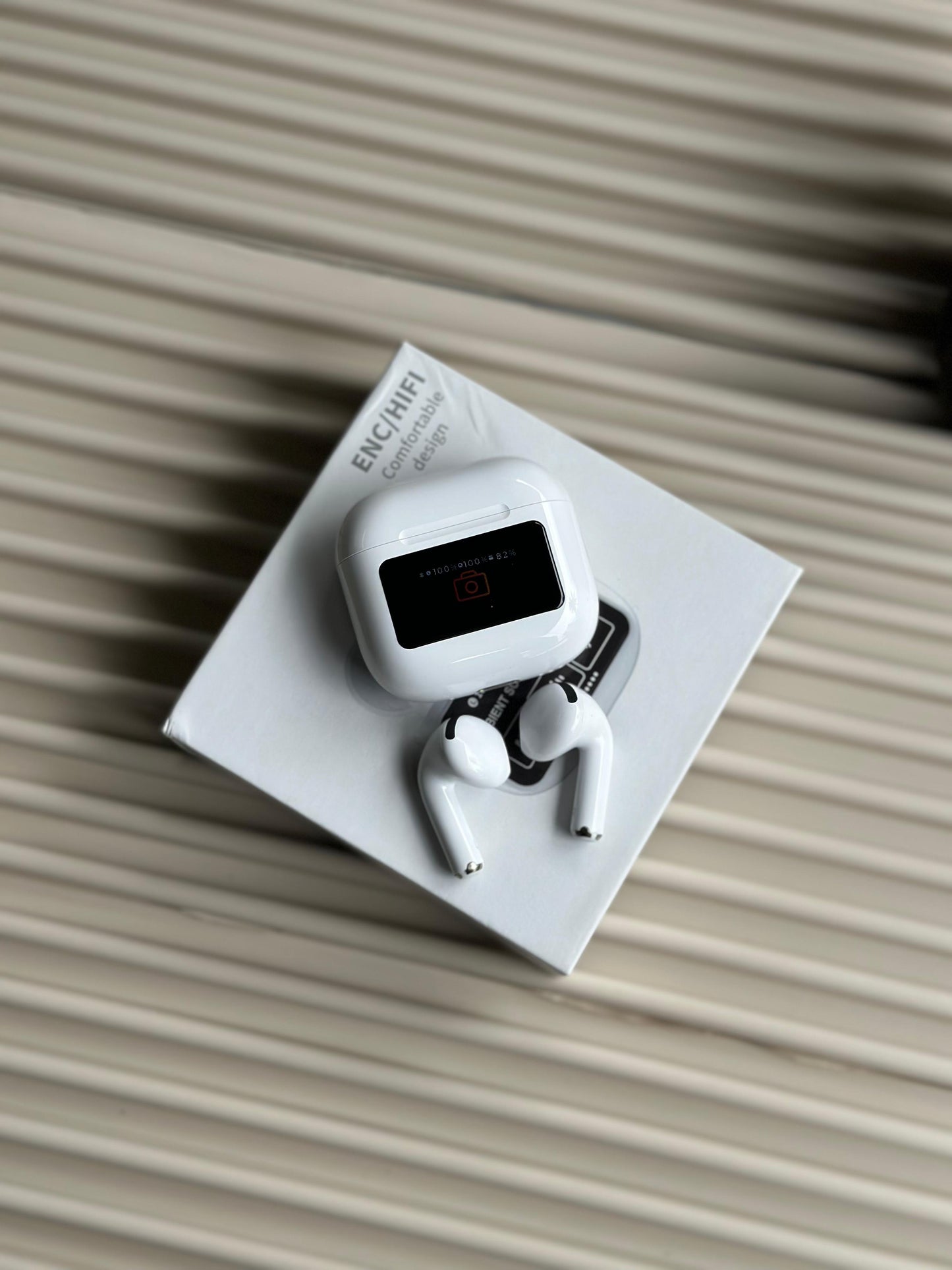 Apple AirPods 3 with Smart Display 🎧 | ANC/ENC | Wireless Charging | Premium Edition