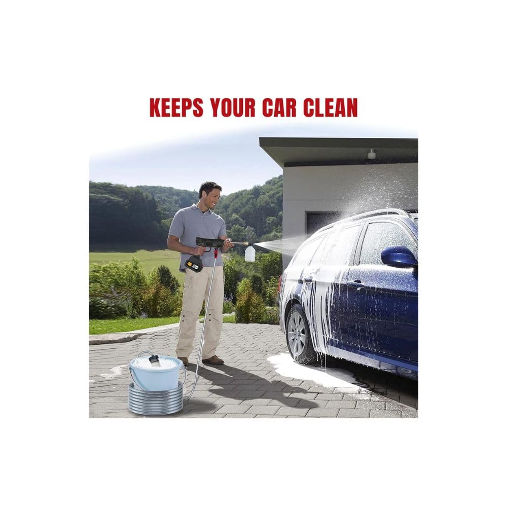 🚗🔋 48V Cordless Car Washer – High Pressure Cleaning Gun with Battery Pack