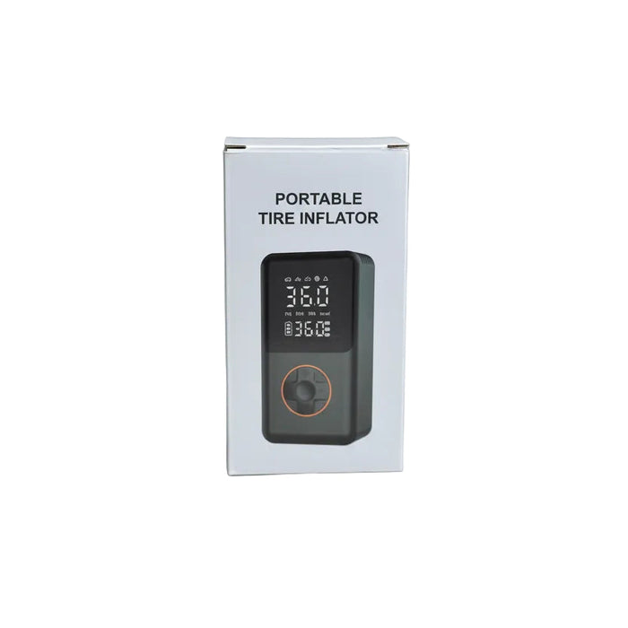 Portable Electric Air Compressor 🚗 | Smart Tire Inflator | USB Rechargeable | Multi-Nozzle Kit