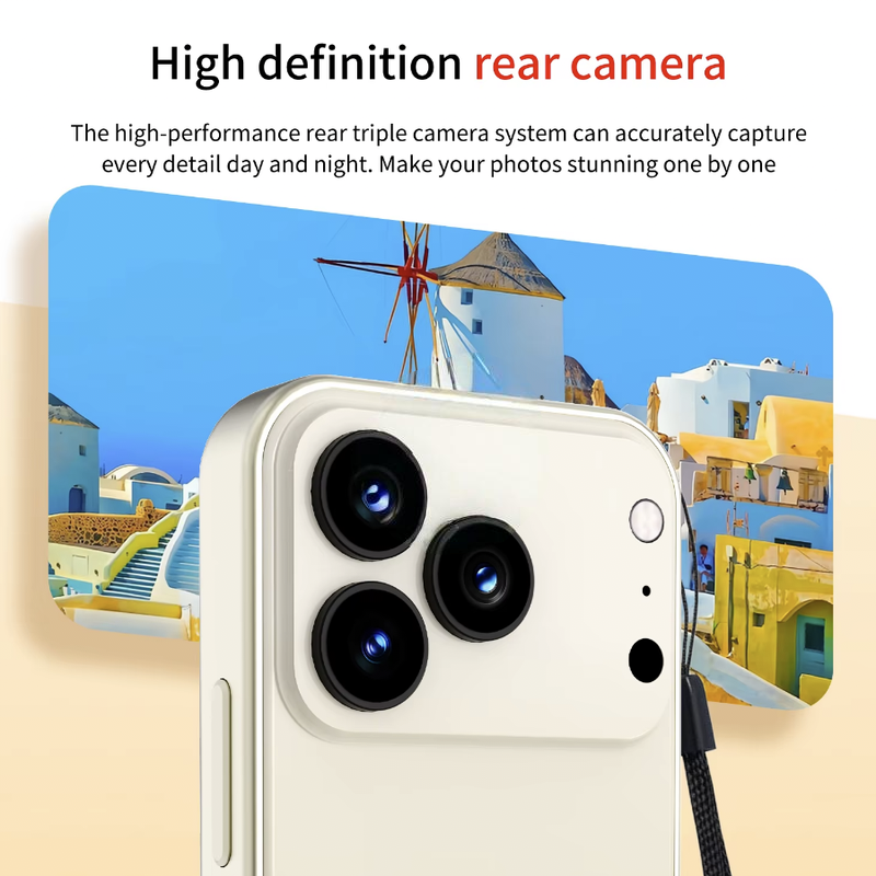 Phone17 Pro Mini 8 GB RAM/ 512GB STORAGE – 5G / IN BUILD APPLE LOGO ✅